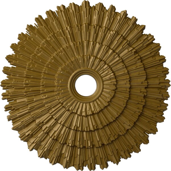Ekena Millwork Eryn Ceiling Medallion (Fits Canopies up to 4"), Hand-Painted Gold, 24 3/4"OD x 3 1/4"ID x 1 7/8"P CM24ENGLS - main